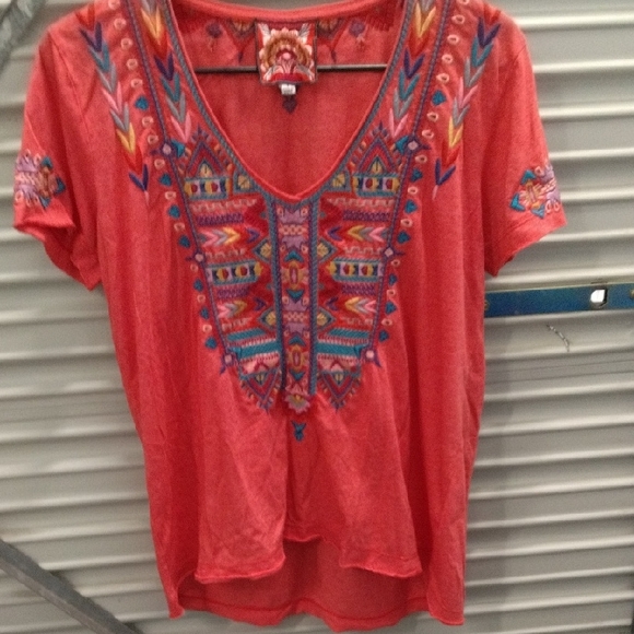 Johnny Was Tops - Johnny Was Embroidered Top